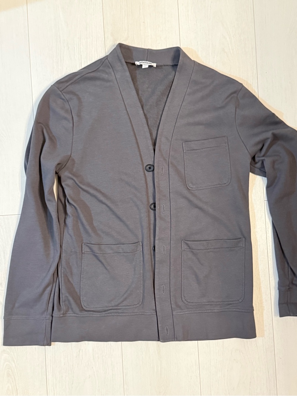 Express Men's Lightweight Shirt Jacket in Charcoal Gray Medium Tall